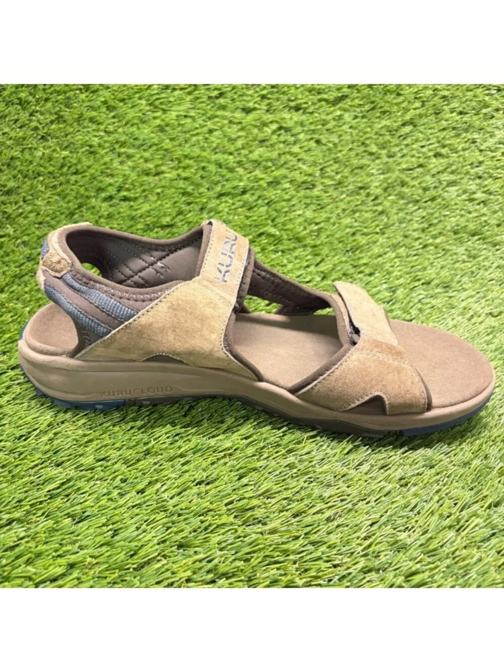 Kuru Tread Mens Size 12 Brown Blue Beach Walking Outdoor Sport Strappy Sandals